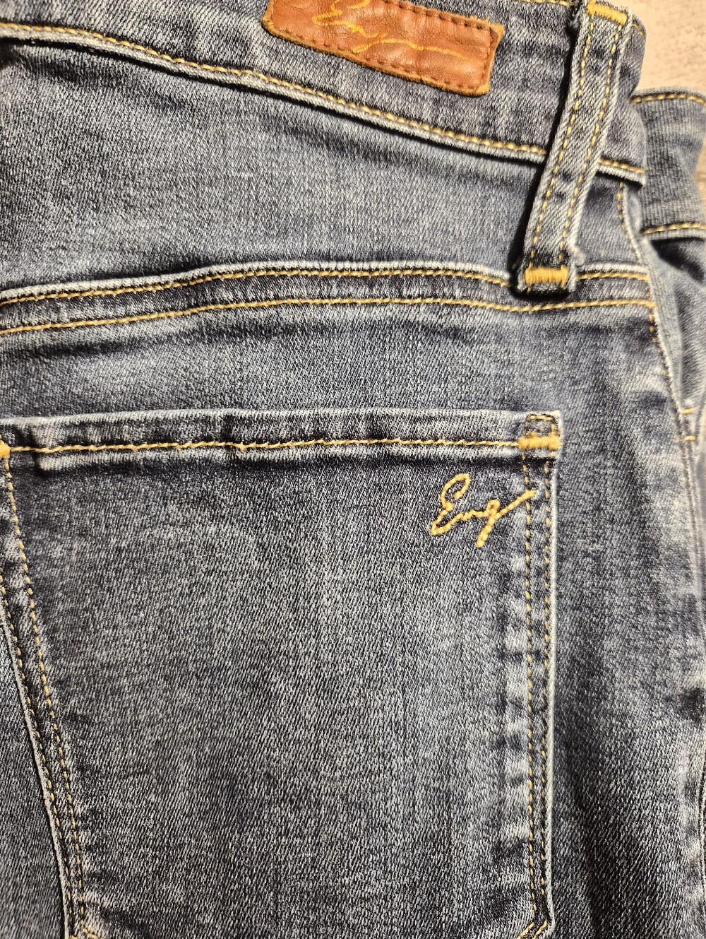 EMG Denim Hailey High Rise Skinny Jeans 28 Lyocell Smooth Stretch Cropped Indigo
